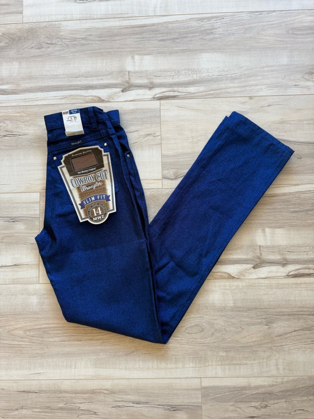 Wrangler Slim Fit Sparkly Blue Pants